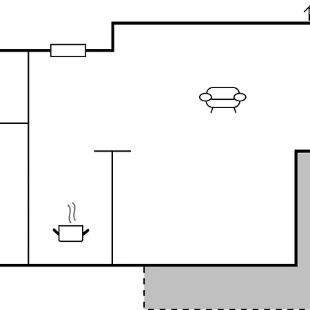 In With Kitchenette Daire *